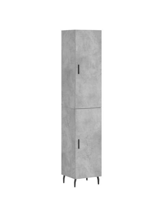 Skříň highboard betonově šedá 34,5x34x180 cm kompozitní dřevo
