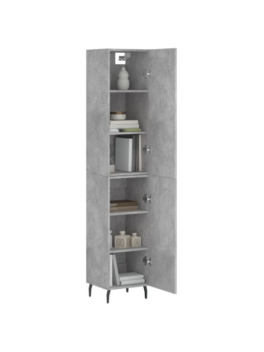 Skříň highboard betonově šedá 34,5x34x180 cm kompozitní dřevo
