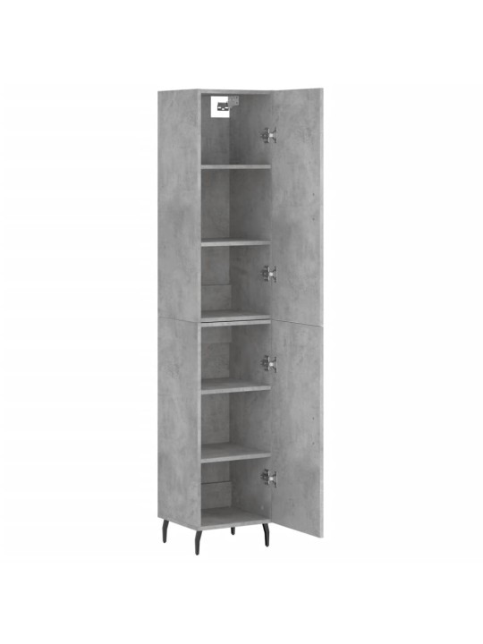 Skříň highboard betonově šedá 34,5x34x180 cm kompozitní dřevo