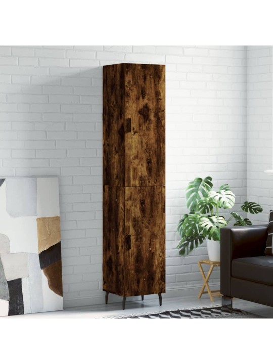Skříň highboard kouřový dub 34,5 x 34 x 180 cm kompozitní dřevo