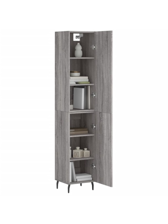 Skříň highboard šedá sonoma 34,5 x 34 x 180 cm kompozitní dřevo