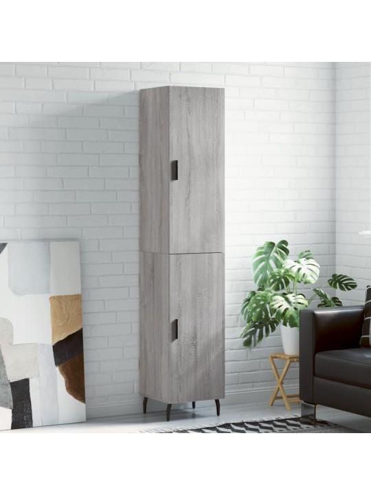Skříň highboard šedá sonoma 34,5 x 34 x 180 cm kompozitní dřevo