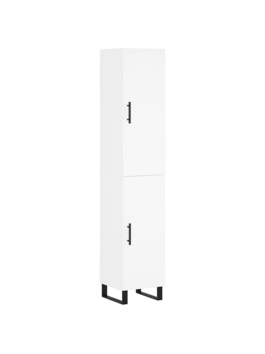 Skříň highboard bílá 34,5 x 34 x 180 cm kompozitní dřevo