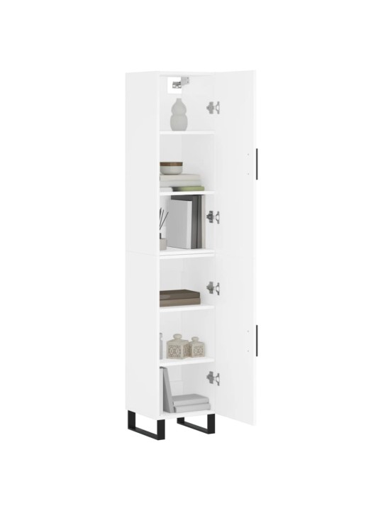 Skříň highboard bílá 34,5 x 34 x 180 cm kompozitní dřevo