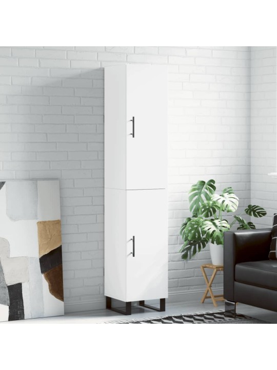 Skříň highboard bílá 34,5 x 34 x 180 cm kompozitní dřevo