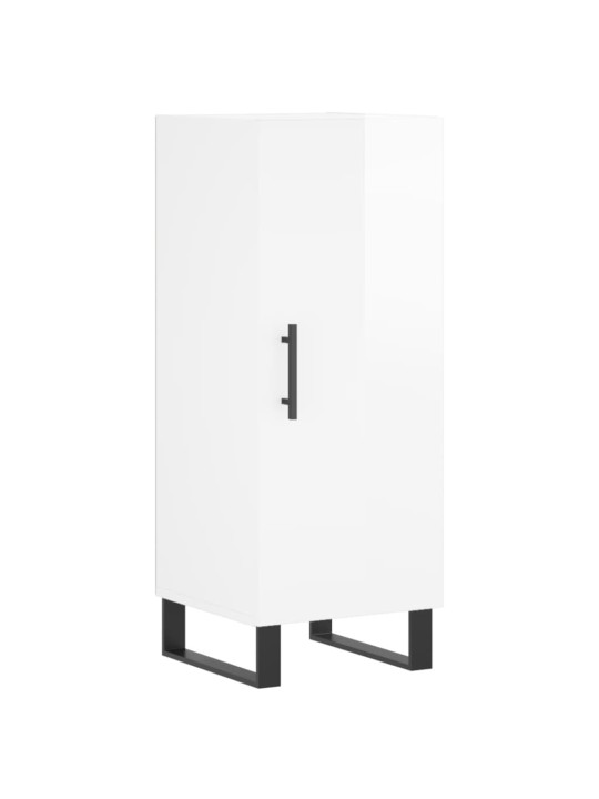 Skříň highboard bílá s vysokým leskem 34,5x34x180 cm kompozit