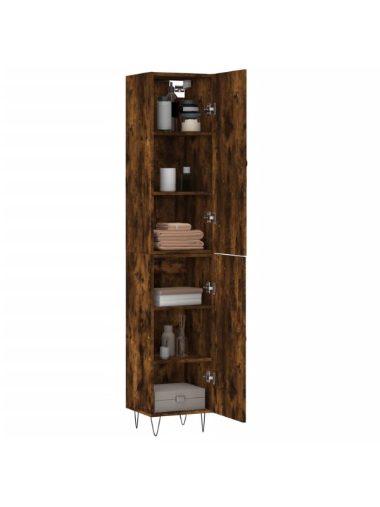 Skříň highboard kouřový dub 34,5 x 34 x 180 cm kompozitní dřevo