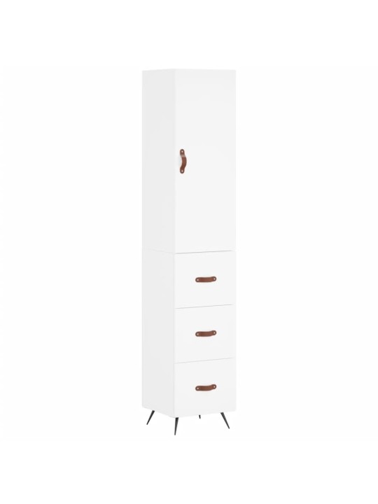Skříň highboard bílá 34,5 x 34 x 180 cm kompozitní dřevo