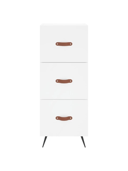 Skříň highboard bílá 34,5 x 34 x 180 cm kompozitní dřevo
