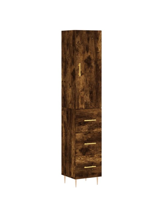 Skříň highboard kouřový dub 34,5 x 34 x 180 cm kompozitní dřevo