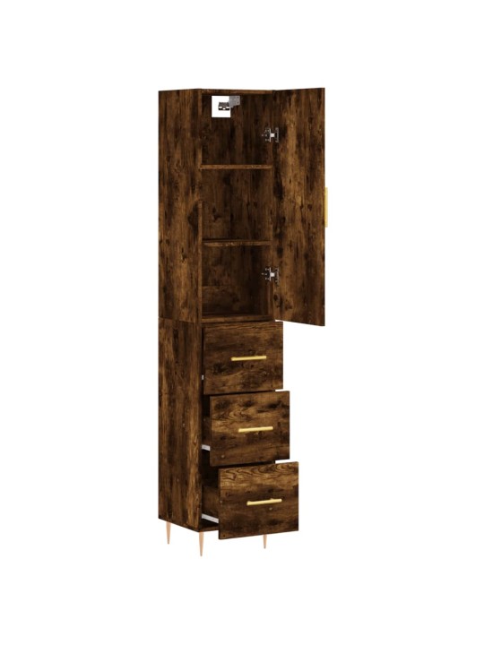 Skříň highboard kouřový dub 34,5 x 34 x 180 cm kompozitní dřevo