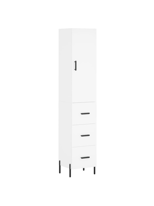 Skříň highboard bílá 34,5 x 34 x 180 cm kompozitní dřevo