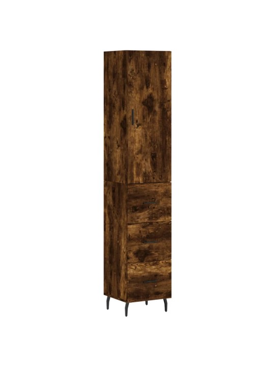 Skříň highboard kouřový dub 34,5 x 34 x 180 cm kompozitní dřevo