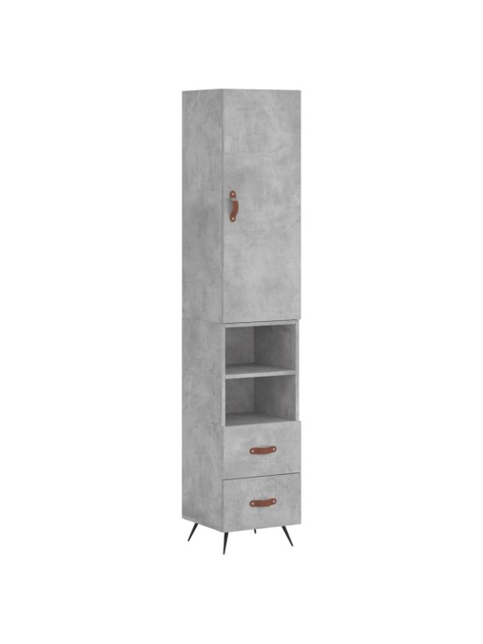 Skříň highboard betonově šedá 34,5x34x180 cm kompozitní dřevo