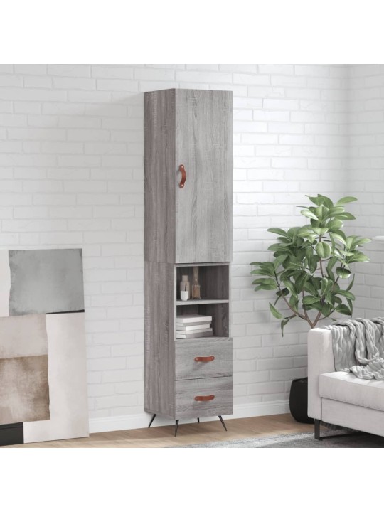 Skříň highboard šedá sonoma 34,5 x 34 x 180 cm kompozitní dřevo