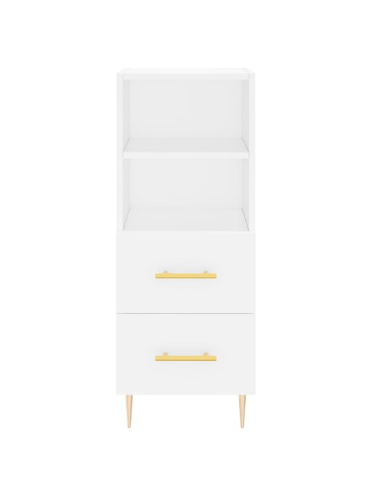Skříň highboard bílá 34,5 x 34 x 180 cm kompozitní dřevo