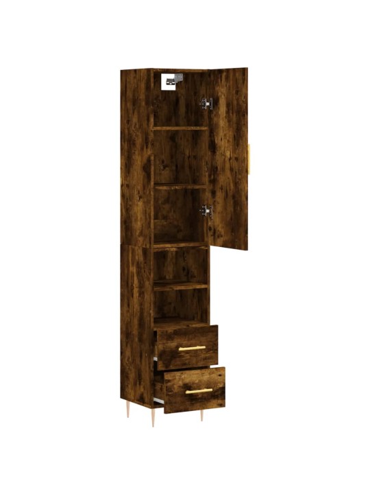 Skříň highboard kouřový dub 34,5 x 34 x 180 cm kompozitní dřevo