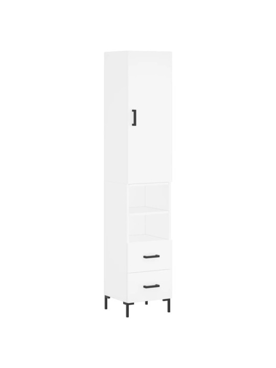 Skříň highboard bílá 34,5 x 34 x 180 cm kompozitní dřevo