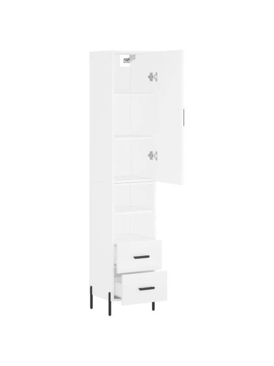 Skříň highboard bílá 34,5 x 34 x 180 cm kompozitní dřevo