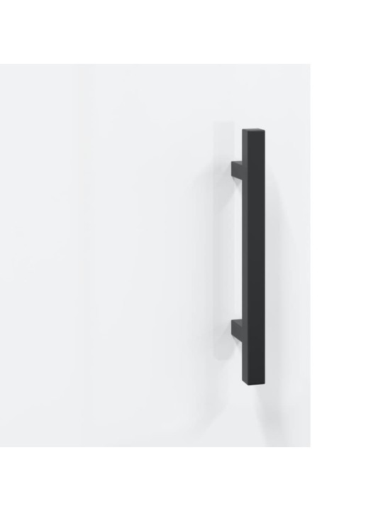 Skříň highboard bílá s vysokým leskem 34,5x34x180 cm kompozit