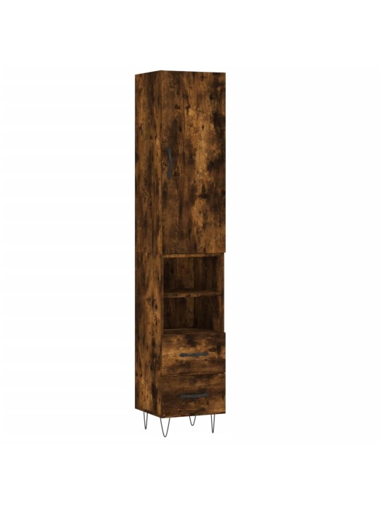 Skříň highboard kouřový dub 34,5 x 34 x 180 cm kompozitní dřevo