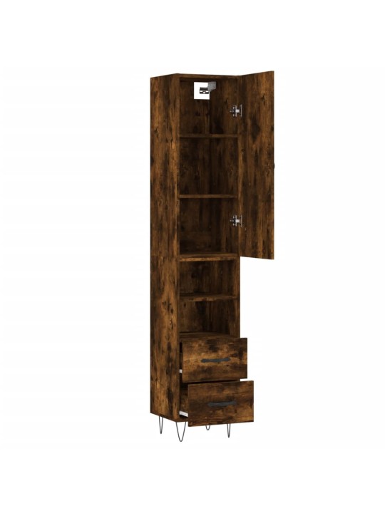 Skříň highboard kouřový dub 34,5 x 34 x 180 cm kompozitní dřevo