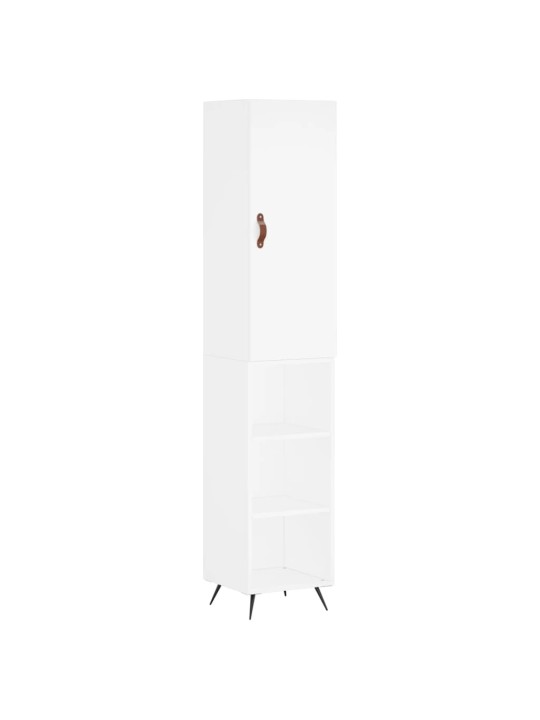 Skříň highboard bílá 34,5 x 34 x 180 cm kompozitní dřevo