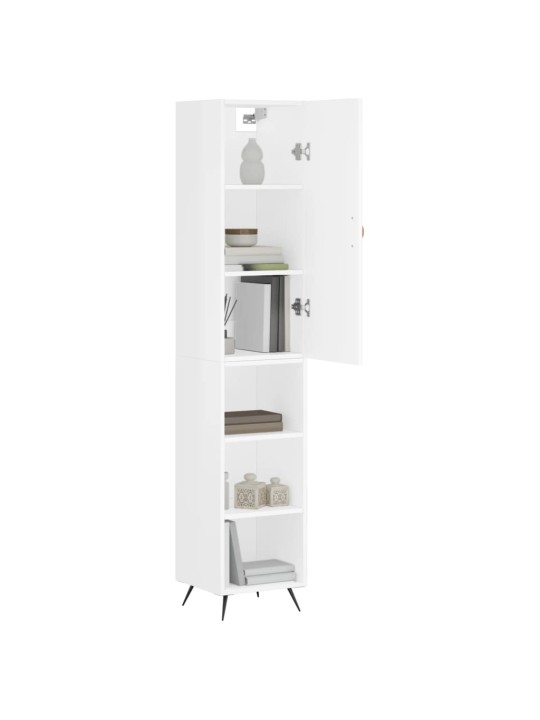 Skříň highboard bílá 34,5 x 34 x 180 cm kompozitní dřevo