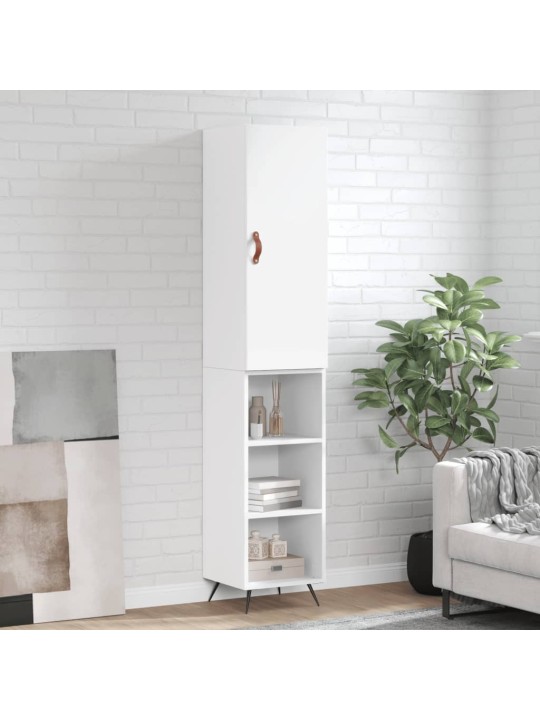 Skříň highboard bílá 34,5 x 34 x 180 cm kompozitní dřevo