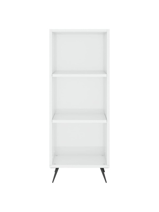 Skříň highboard bílá s vysokým leskem 34,5x34x180 cm kompozit