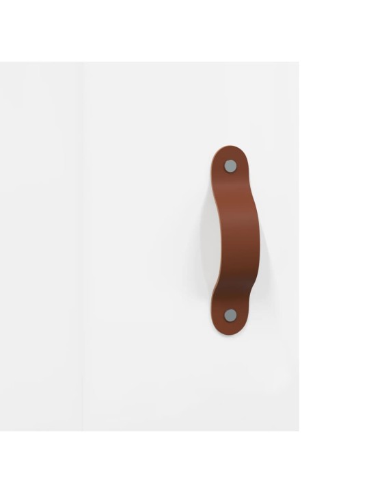 Skříň highboard bílá s vysokým leskem 34,5x34x180 cm kompozit