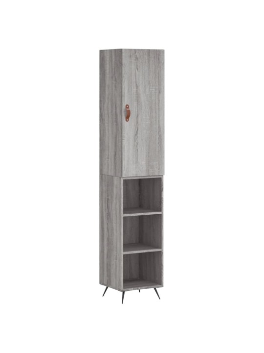 Skříň highboard šedá sonoma 34,5 x 34 x 180 cm kompozitní dřevo