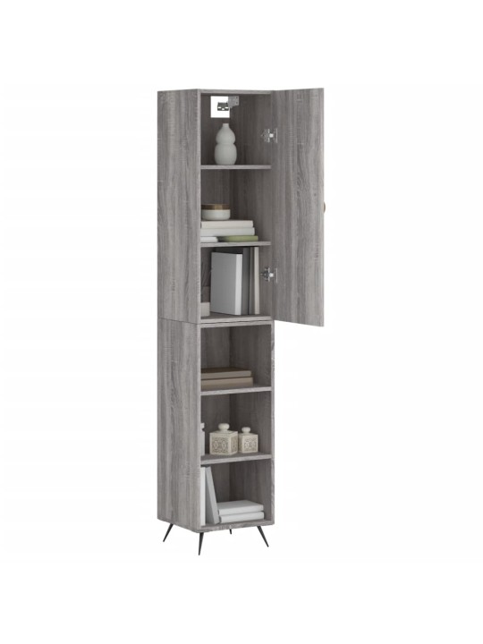 Skříň highboard šedá sonoma 34,5 x 34 x 180 cm kompozitní dřevo