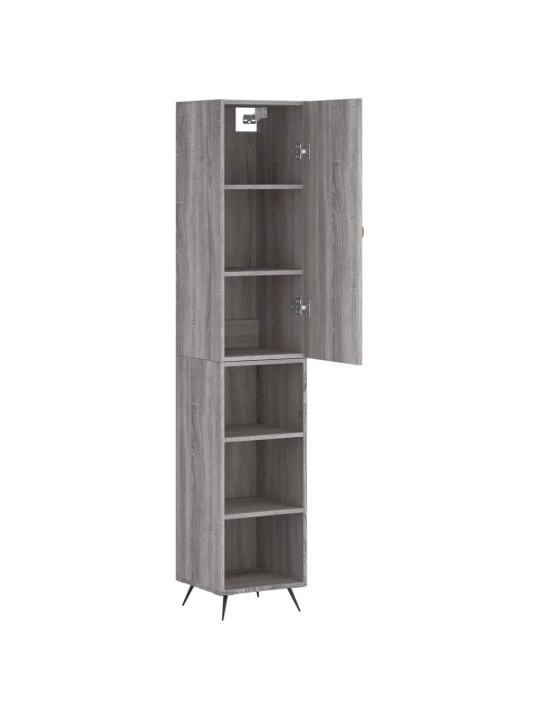 Skříň highboard šedá sonoma 34,5 x 34 x 180 cm kompozitní dřevo