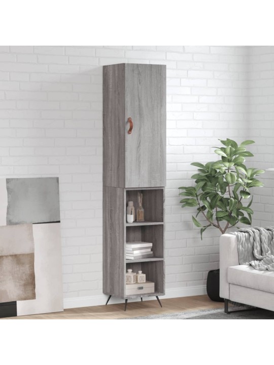 Skříň highboard šedá sonoma 34,5 x 34 x 180 cm kompozitní dřevo