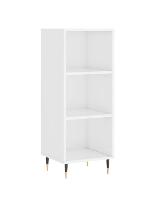 Skříň highboard bílá s vysokým leskem 34,5x34x180 cm kompozit