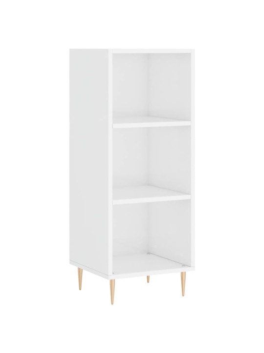 Skříň highboard bílá s vysokým leskem 34,5x34x180 cm kompozit