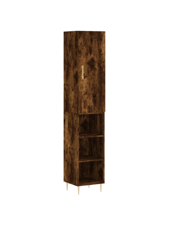 Skříň highboard kouřový dub 34,5 x 34 x 180 cm kompozitní dřevo