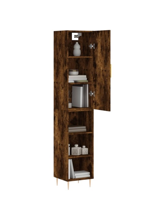 Skříň highboard kouřový dub 34,5 x 34 x 180 cm kompozitní dřevo