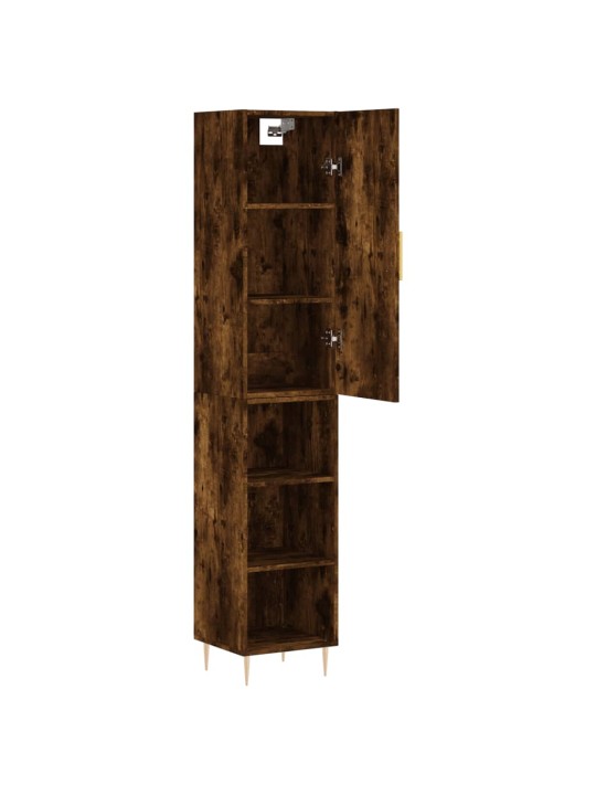 Skříň highboard kouřový dub 34,5 x 34 x 180 cm kompozitní dřevo