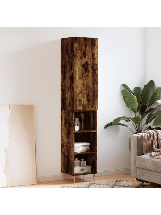 Skříň highboard kouřový dub 34,5 x 34 x 180 cm kompozitní dřevo