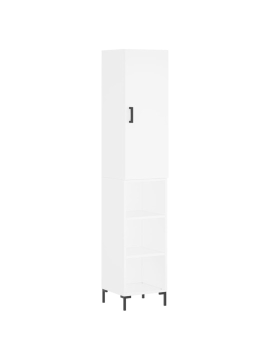Skříň highboard bílá 34,5 x 34 x 180 cm kompozitní dřevo