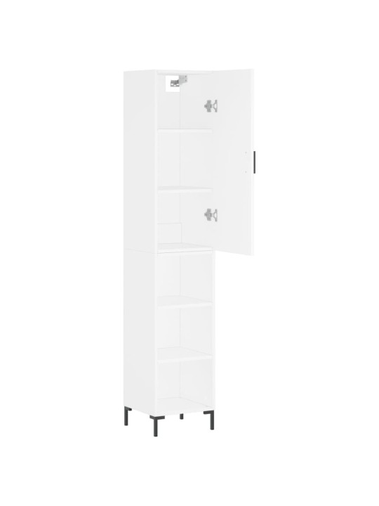 Skříň highboard bílá 34,5 x 34 x 180 cm kompozitní dřevo