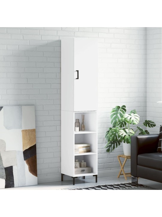 Skříň highboard bílá 34,5 x 34 x 180 cm kompozitní dřevo