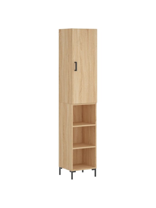 Skříň highboard dub sonoma 34,5 x 34 x 180 cm kompozitní dřevo