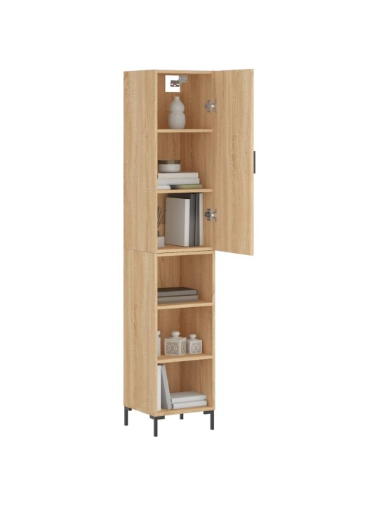 Skříň highboard dub sonoma 34,5 x 34 x 180 cm kompozitní dřevo