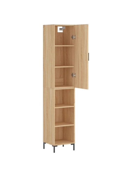 Skříň highboard dub sonoma 34,5 x 34 x 180 cm kompozitní dřevo