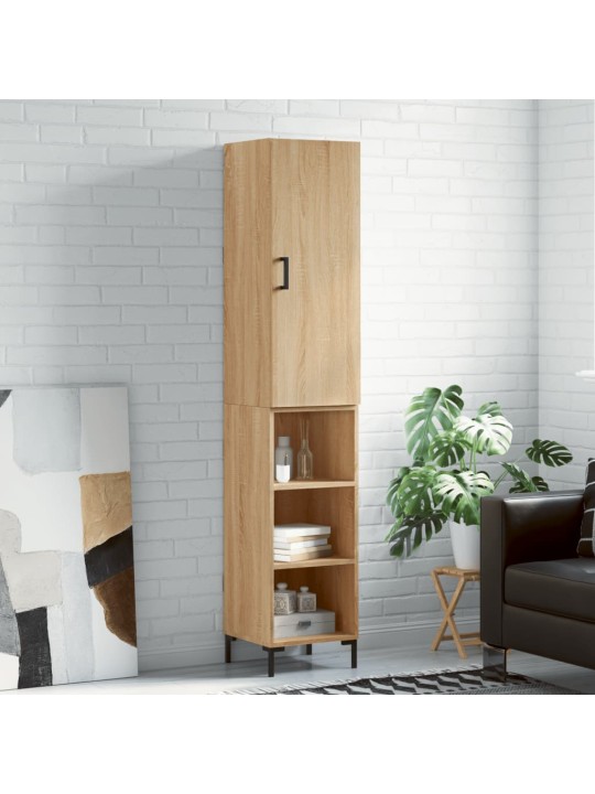 Skříň highboard dub sonoma 34,5 x 34 x 180 cm kompozitní dřevo
