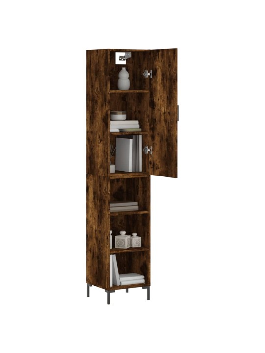 Skříň highboard kouřový dub 34,5 x 34 x 180 cm kompozitní dřevo