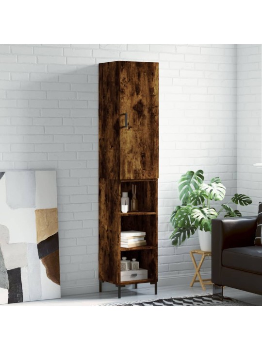 Skříň highboard kouřový dub 34,5 x 34 x 180 cm kompozitní dřevo